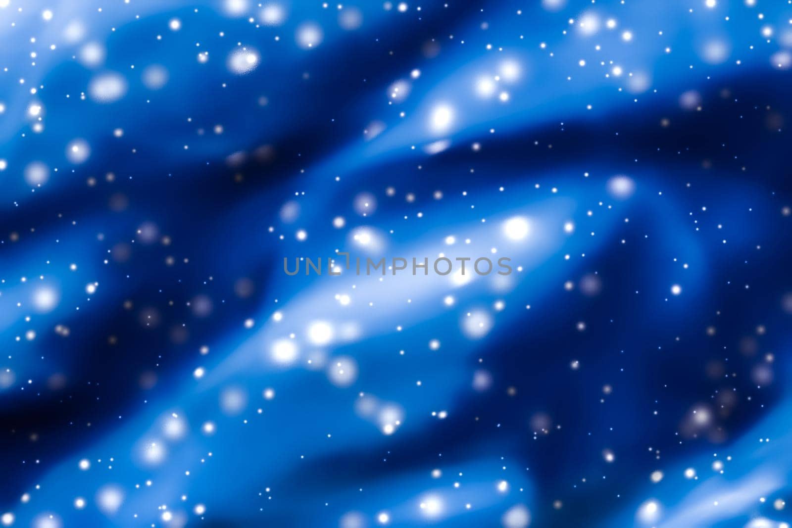 Branding, magic and festive concept - Christmas, New Years and Valentines Day blue abstract background, holidays card design, shiny snow glitter as winter season sale backdrop for luxury beauty brand