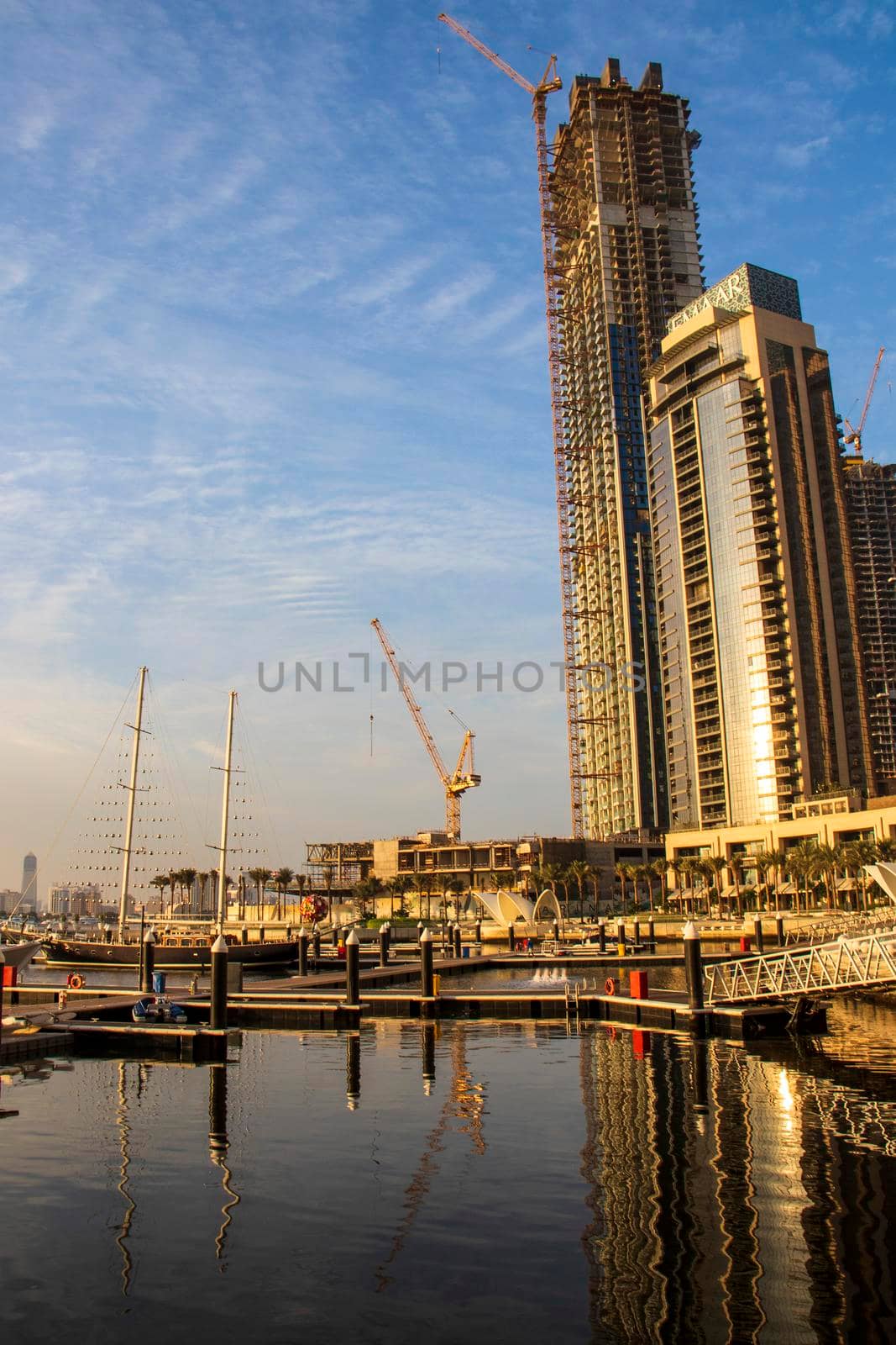 Dubai creek harbour development by EMAAR. UAE. Outdoors by pazemin