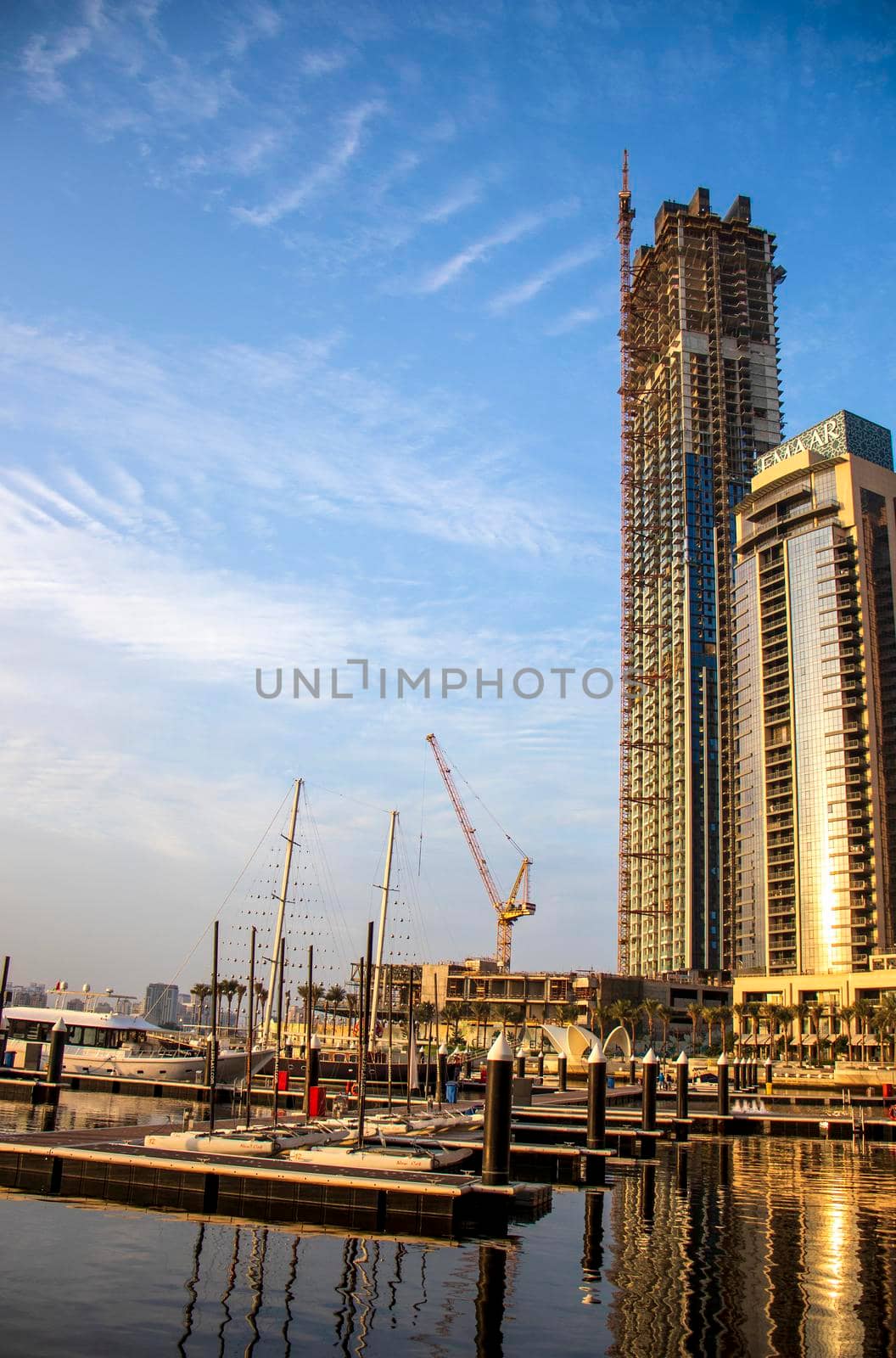 Dubai creek harbour development by EMAAR. UAE.