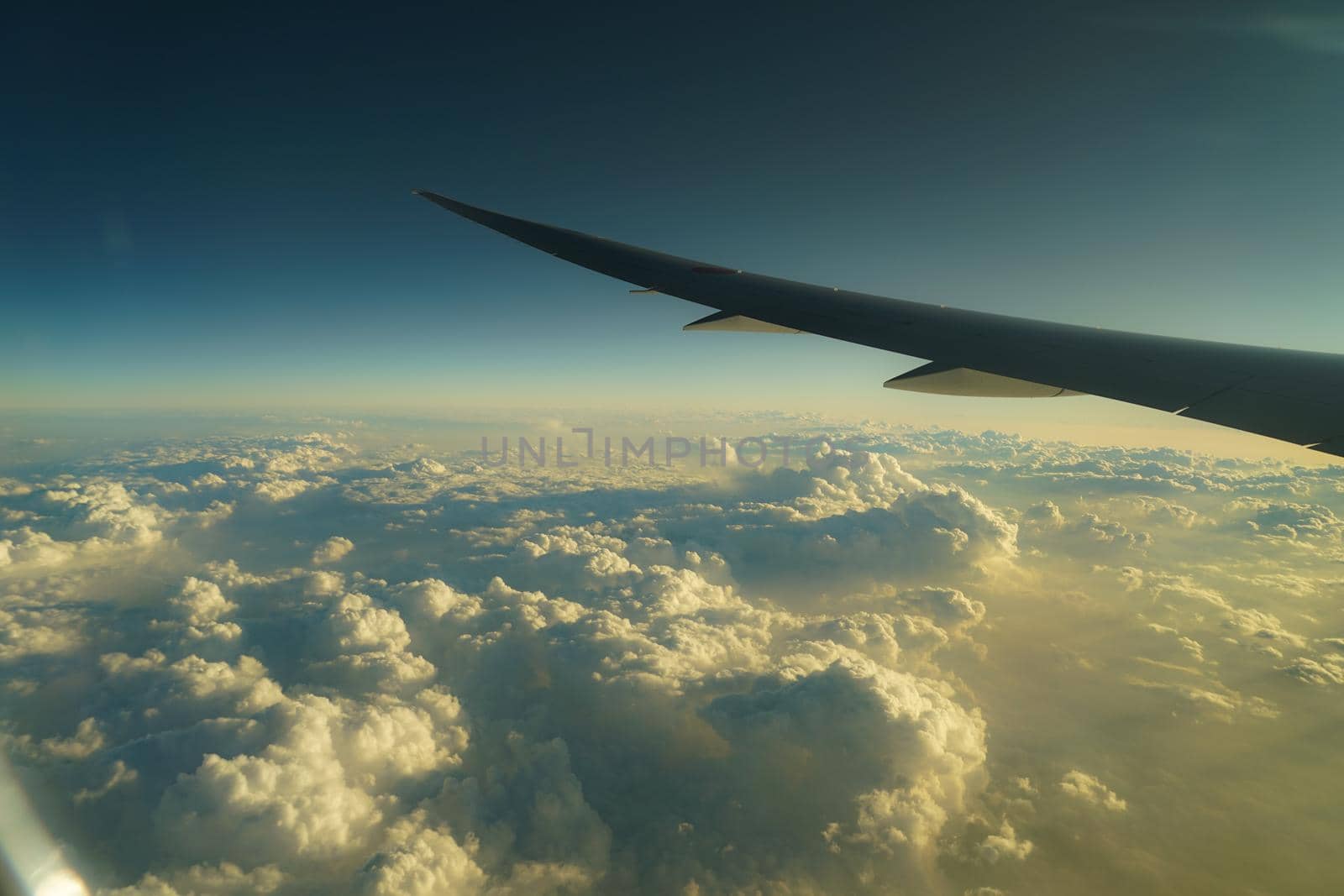 Image of sea area seen from the plane. Shooting Location: Yokohama-city kanagawa prefecture