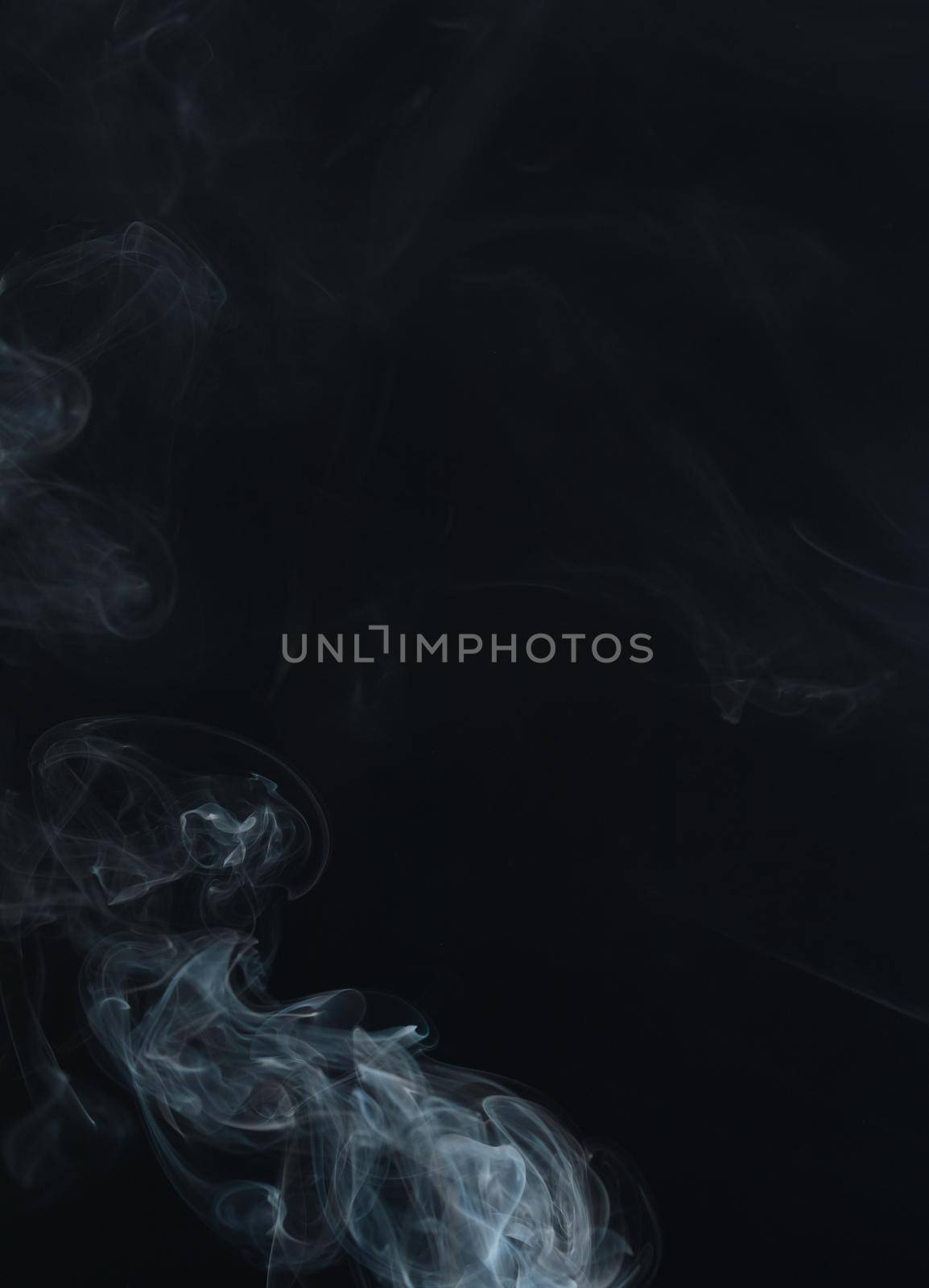 Abstract Smoke on black background by Gudzar