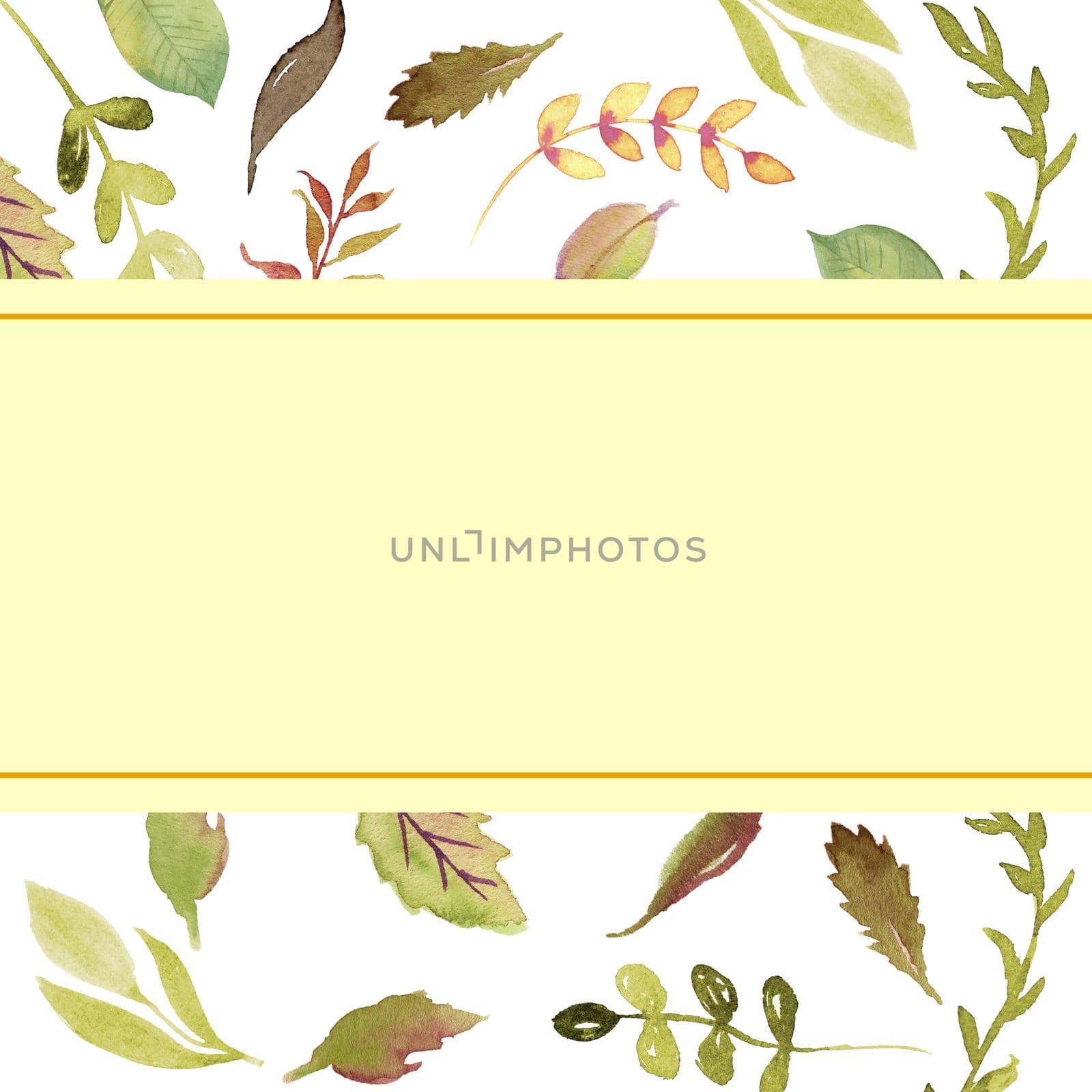 watercolor flower frame backgrounds. Floral geometric design frame. Summer wedding card by ANITA