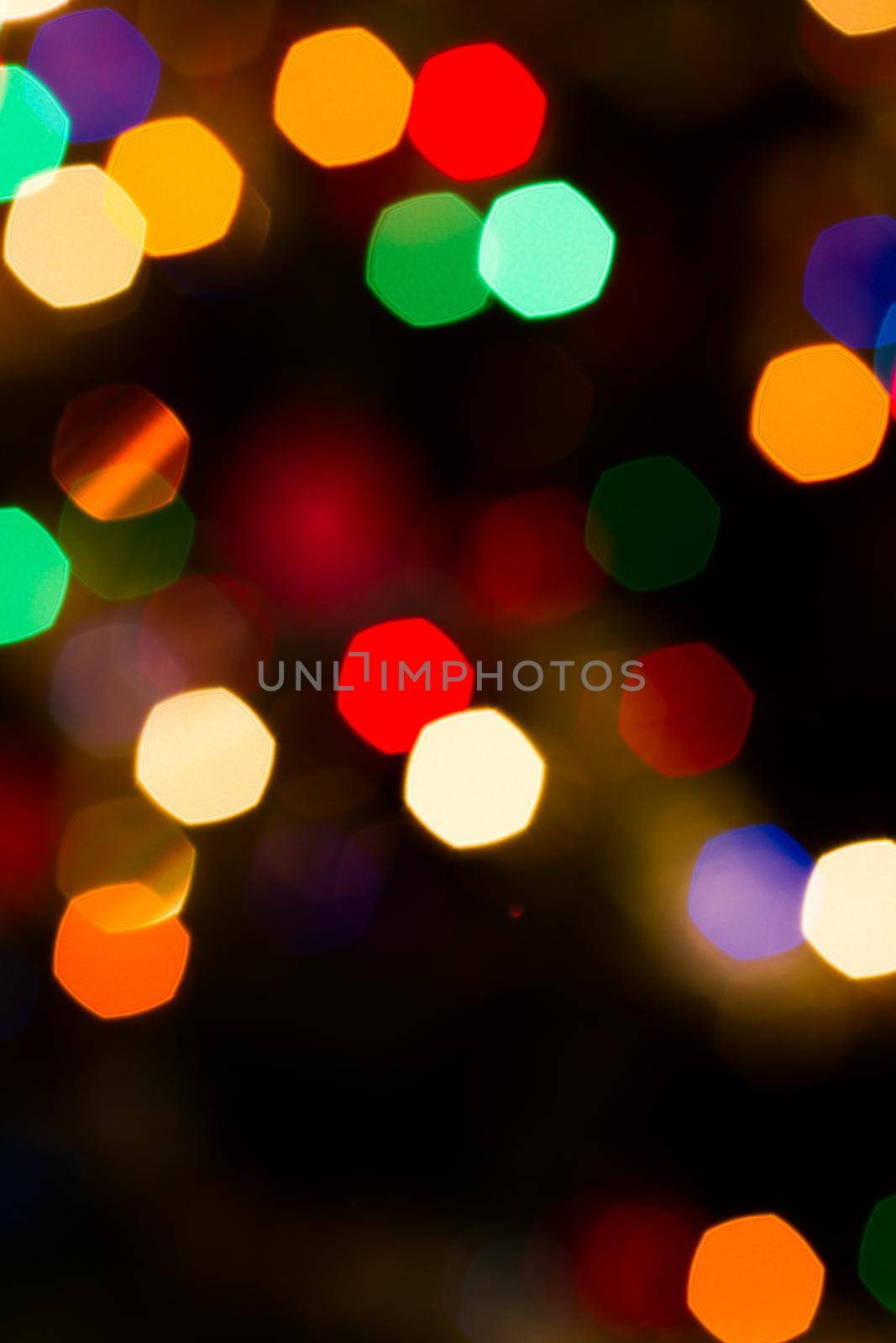 Defocus of Christmas lights.