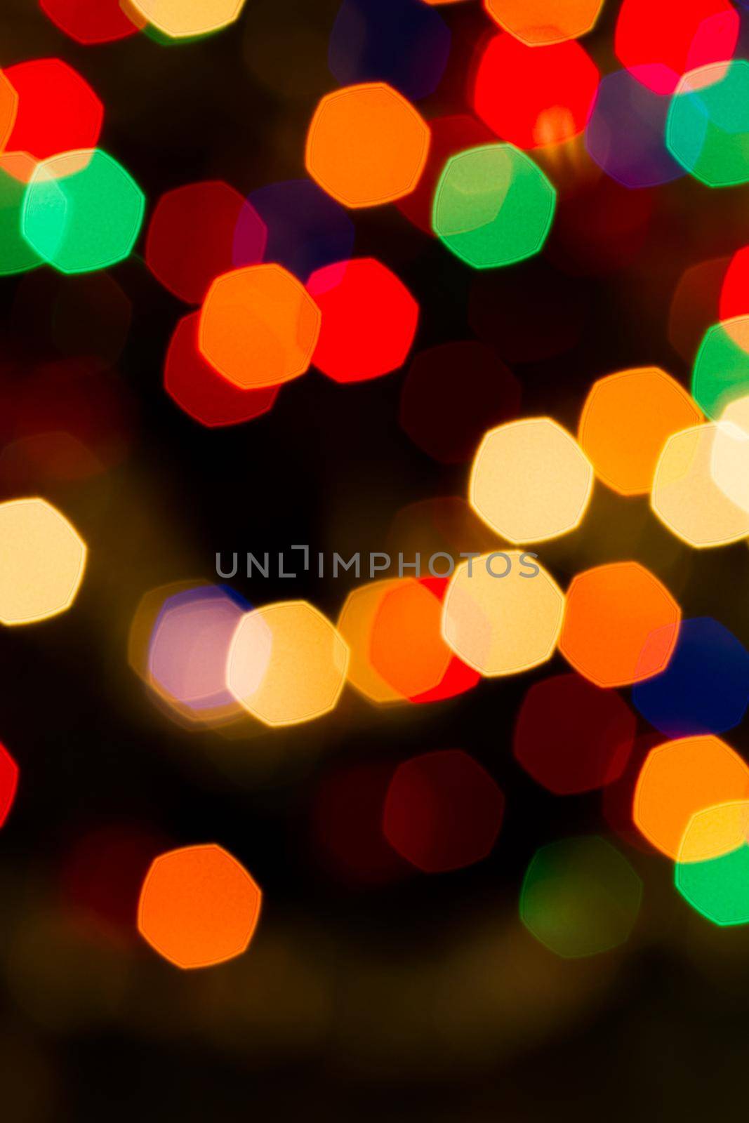 Defocus of Christmas lights.