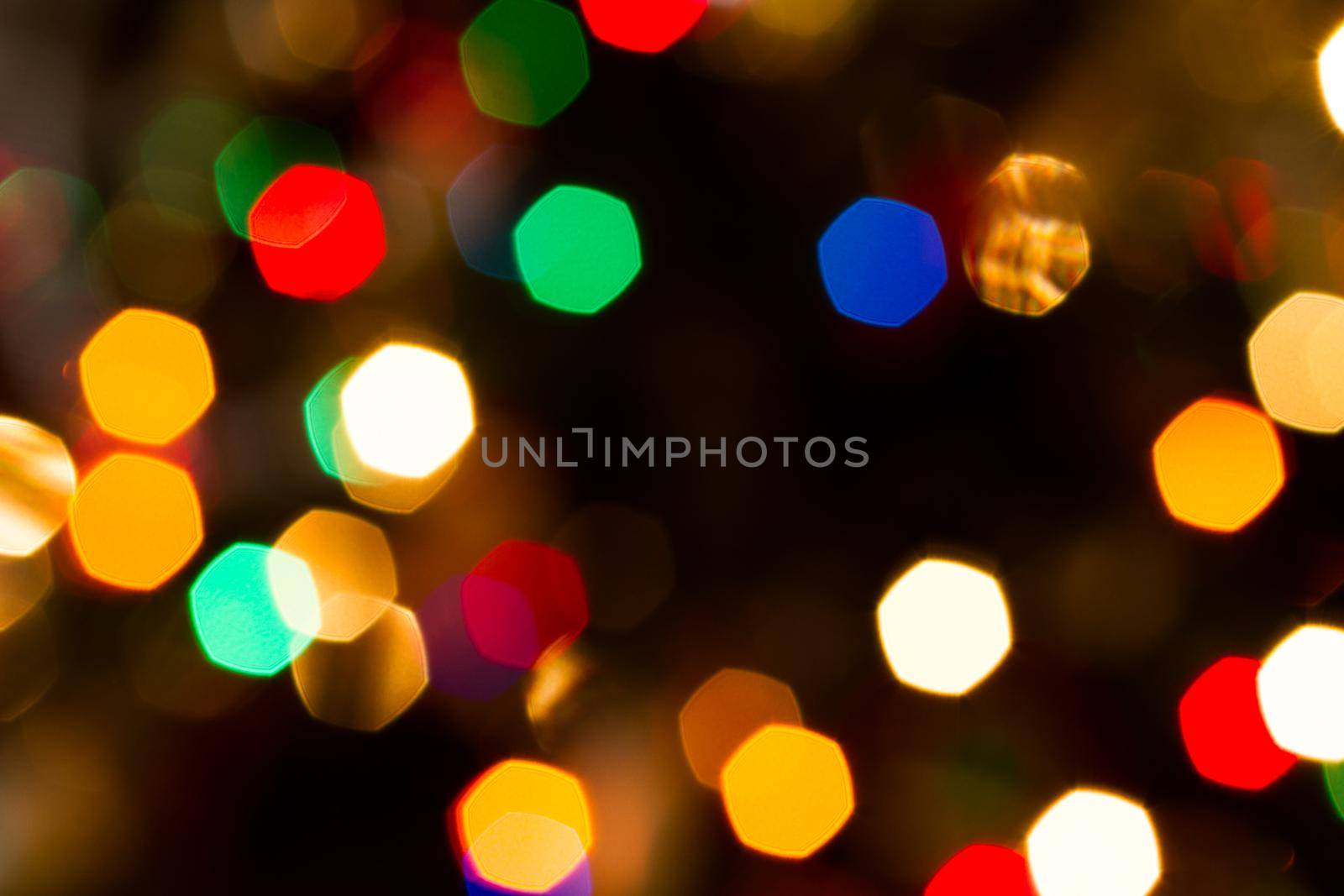 Defocus of Christmas lights.