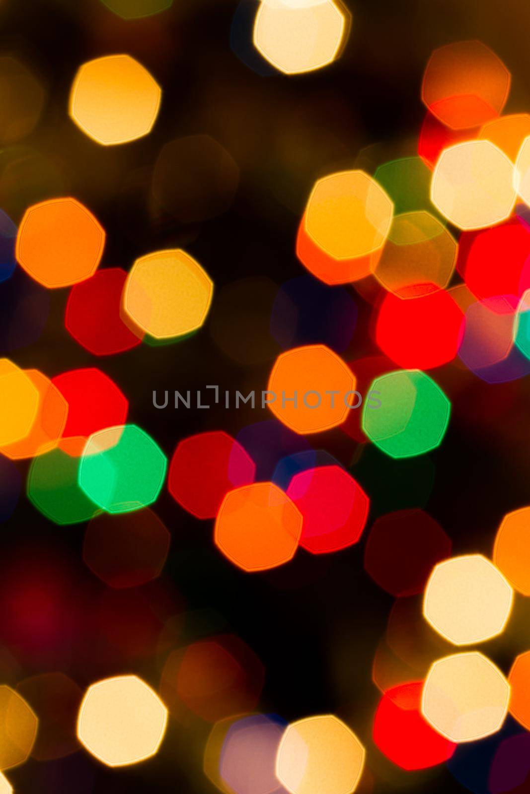 Defocus of Christmas lights.