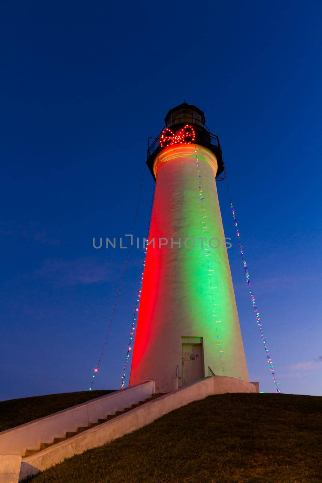 Port Isabel Lighthouse near South Parde Island, TX.