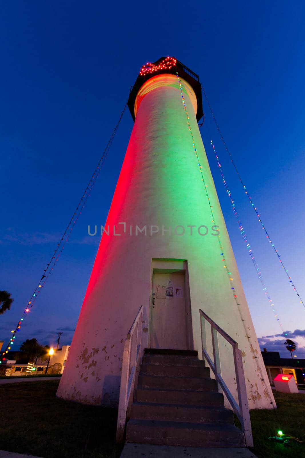 Port Isabel Lighthouse near South Parde Island, TX.