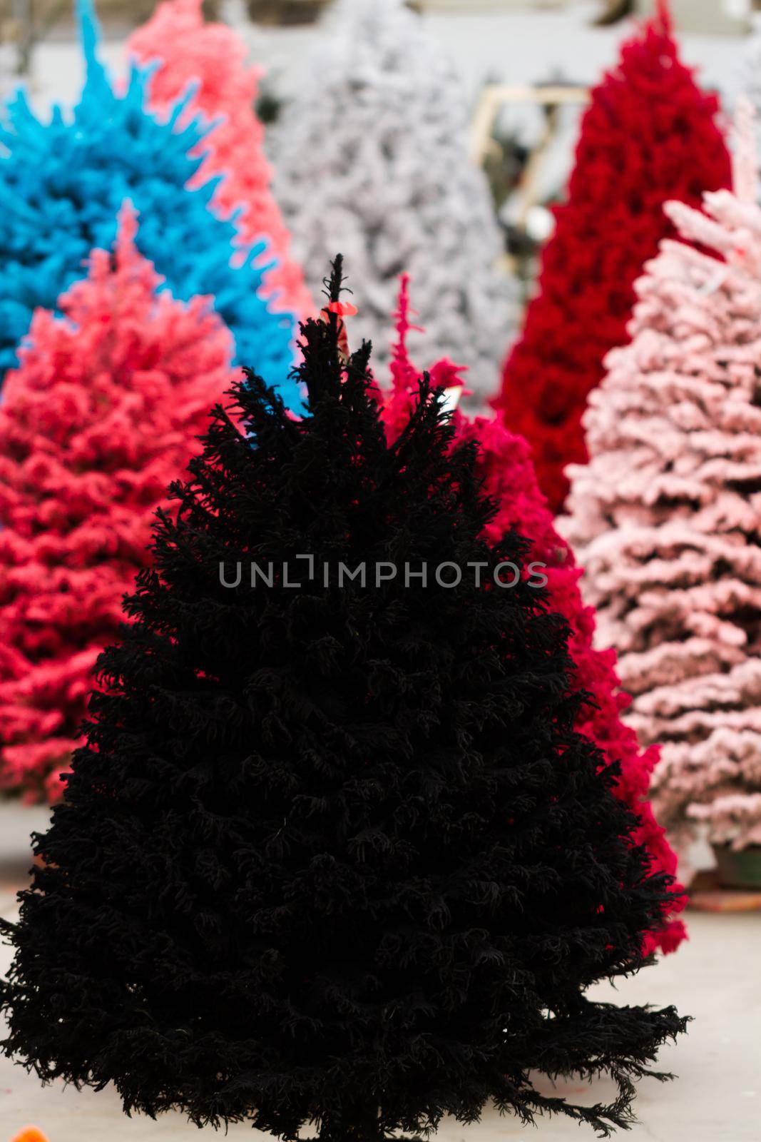 Flocked Christmas Tree by arinahabich