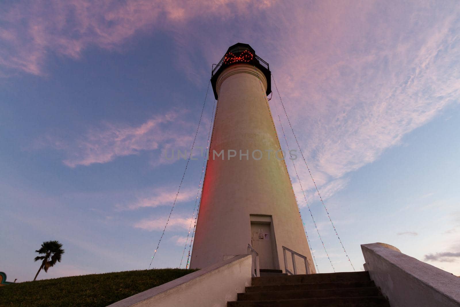 Port Isabel Lighthouse near South Parde Island, TX.