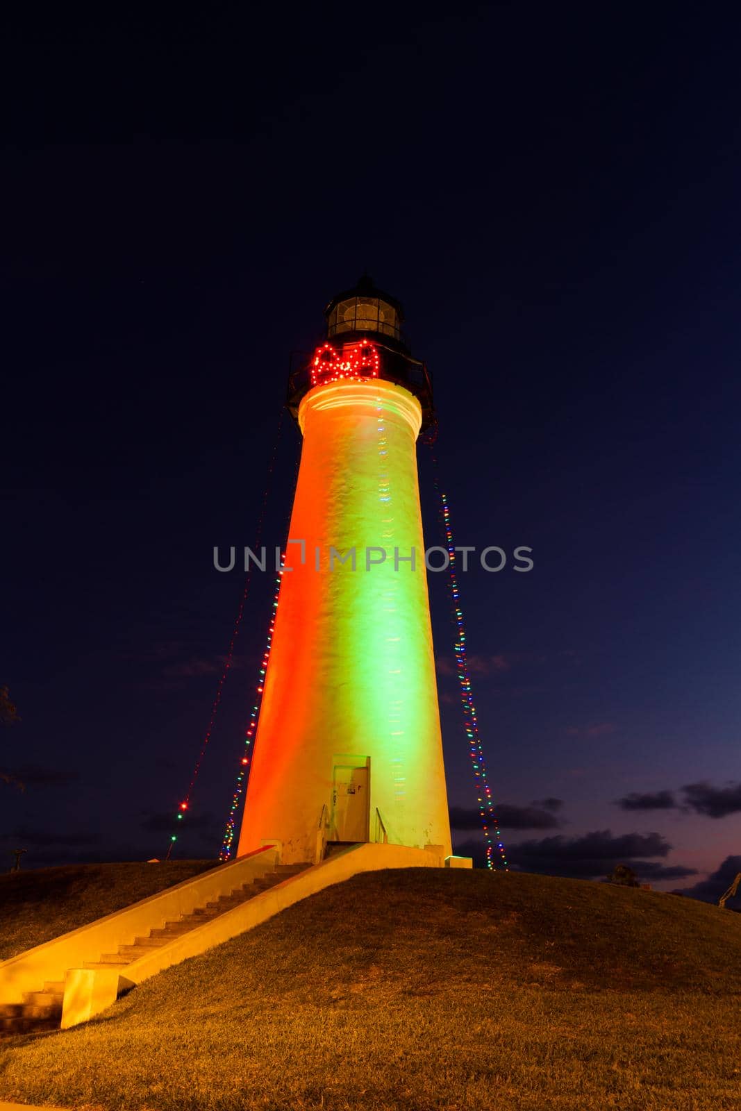 Port Isabel Lighthouse near South Parde Island, TX.