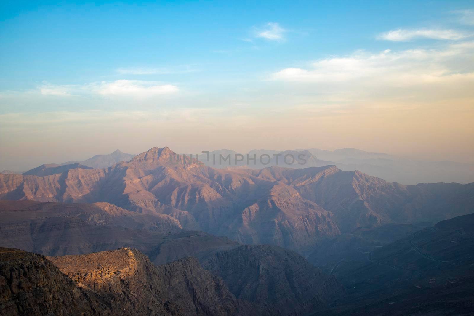 Jebael Jais mountain of Ras Al Khaimah emirate. United Arab Emirates, by pazemin