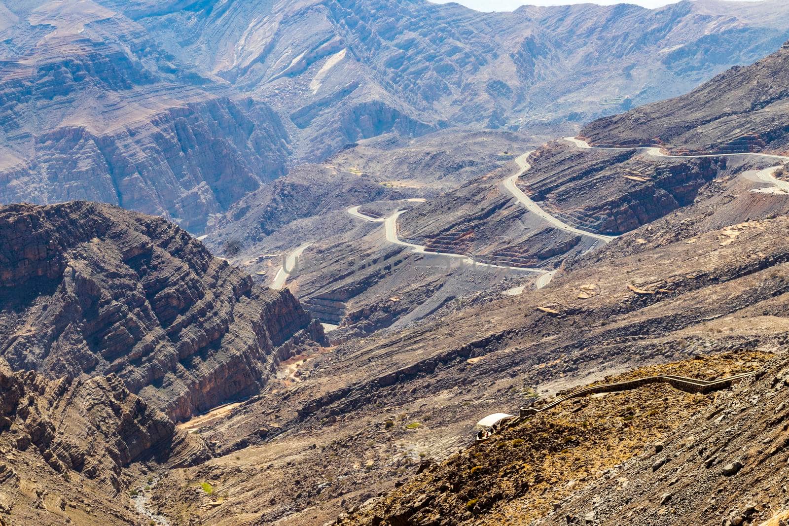 Landscape shot of the mountains in bright day