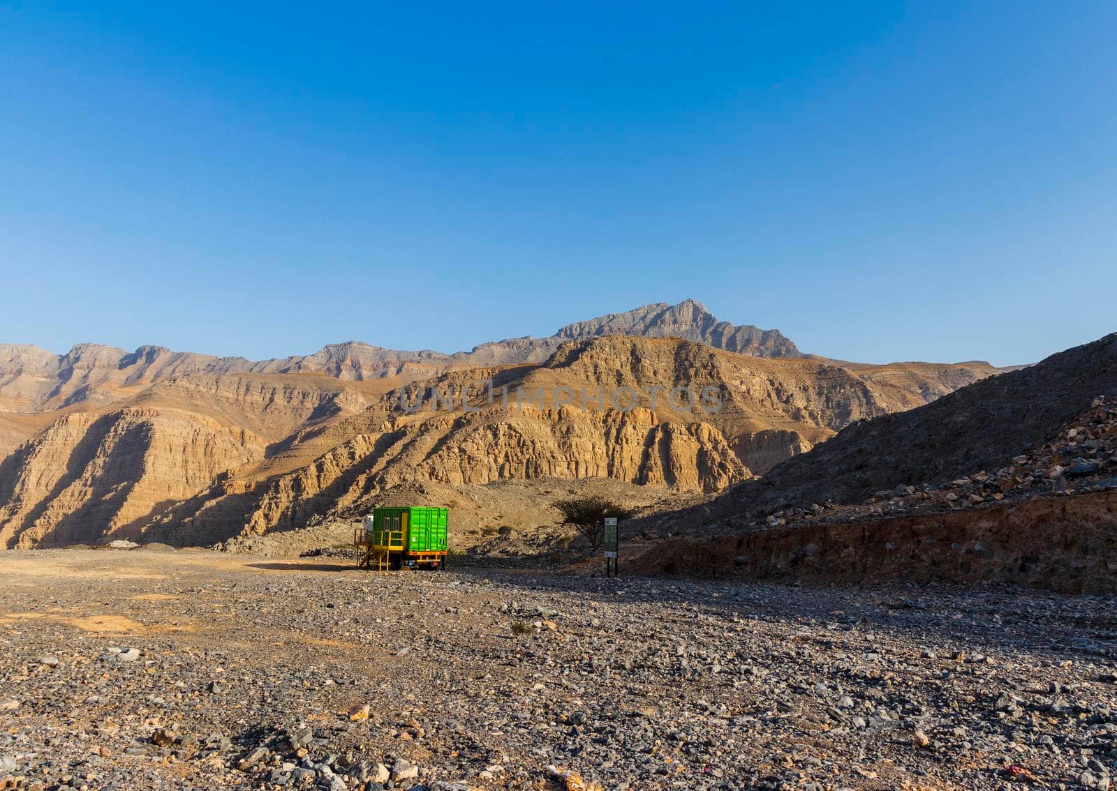 Landscape shot of the mountains in bright day