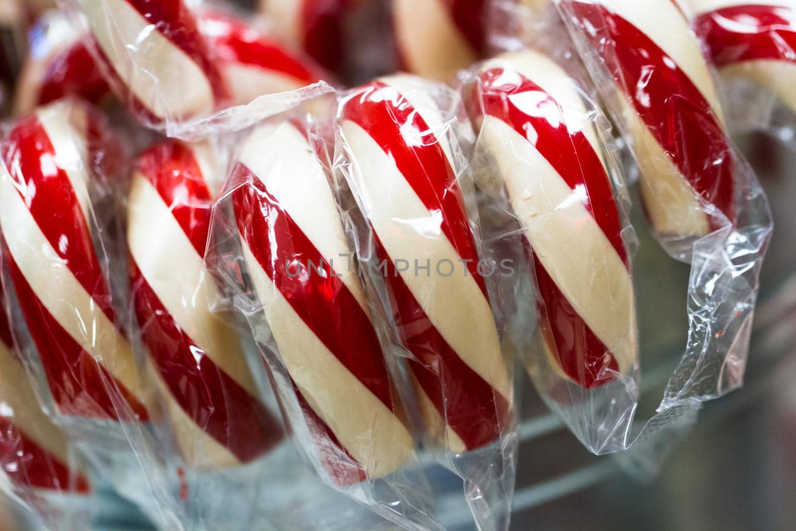 Gourmet hard candies for Christmas holidays.