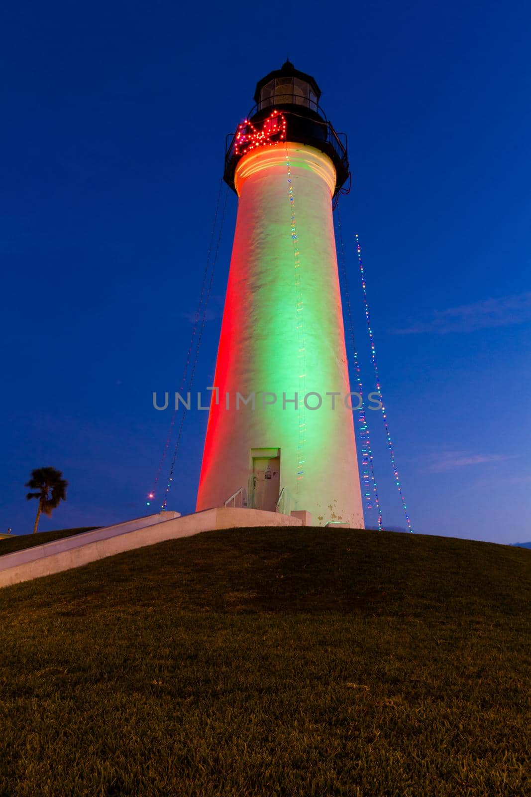 Port Isabel Lighthouse near South Parde Island, TX.