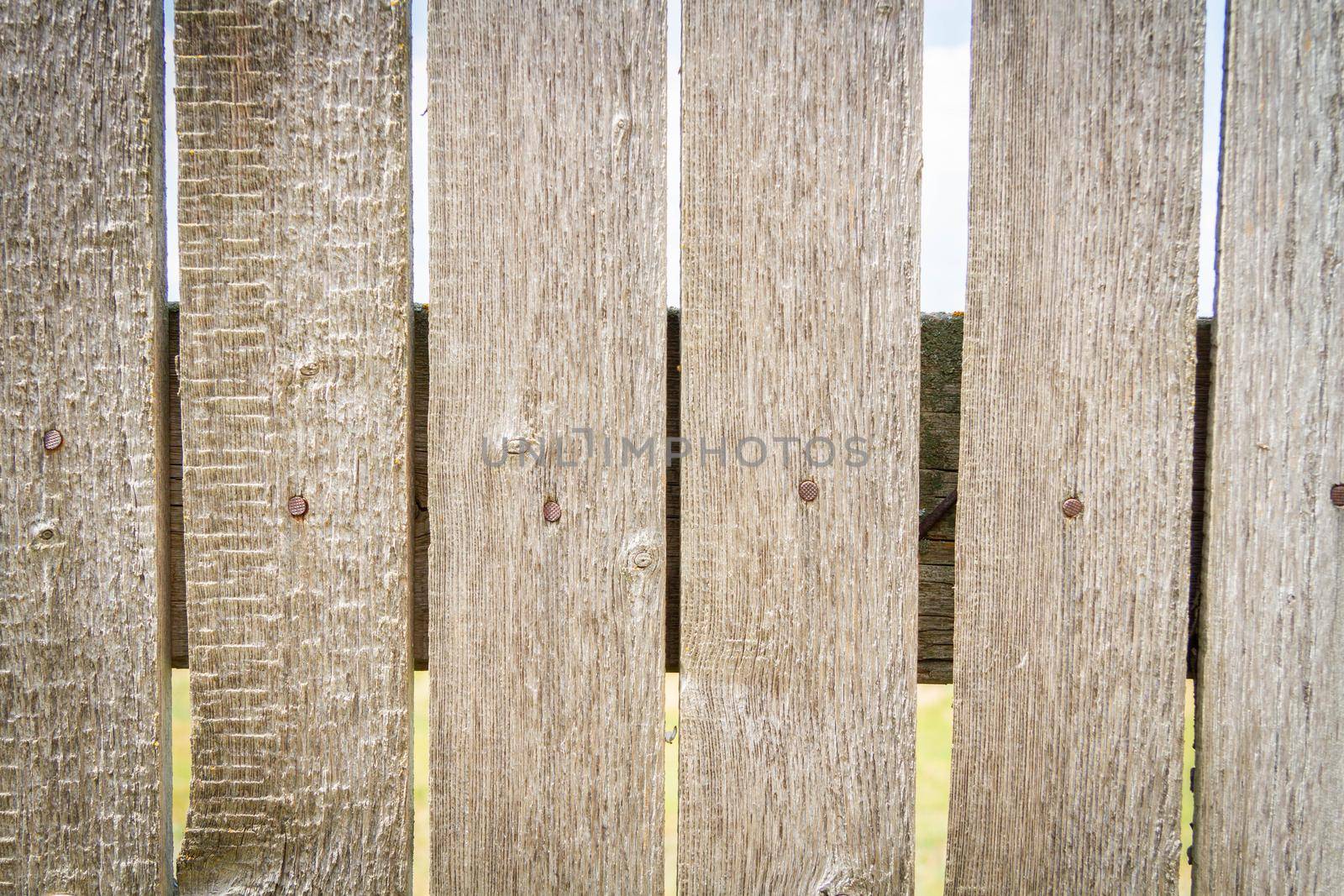 Texture of wooden boards. Place for label. Old board. Deep cracks. Background of wood.