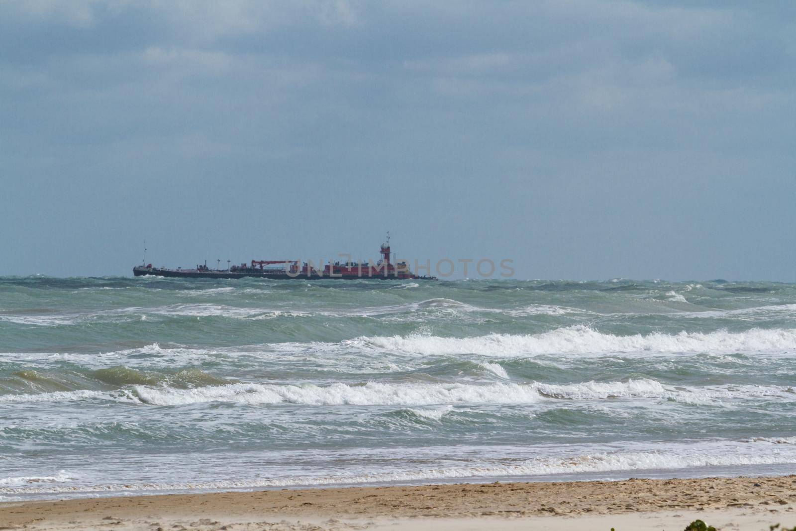 Ocean drilling near South Padre Island, TX.