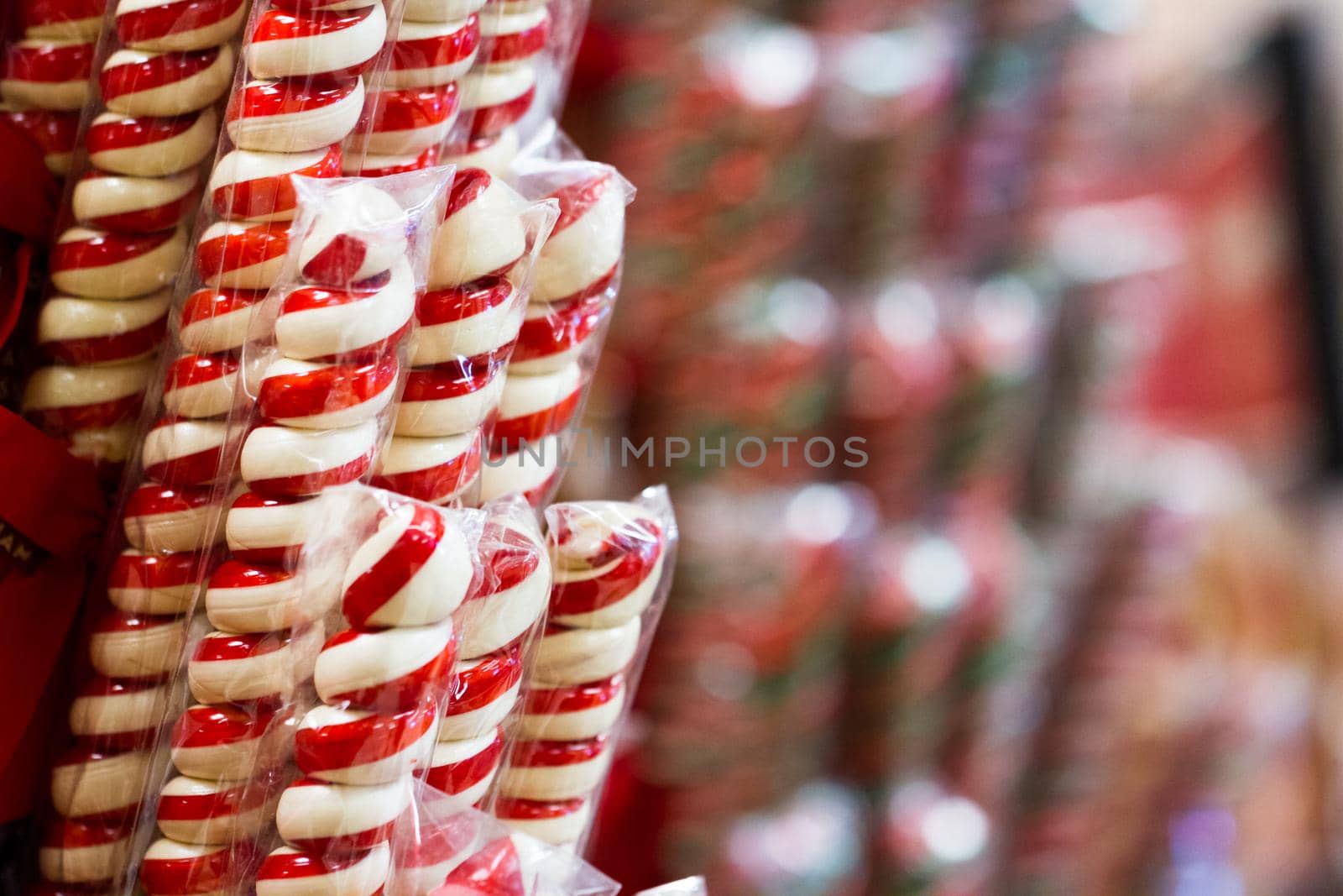 Gourmet hard candies for Christmas holidays.