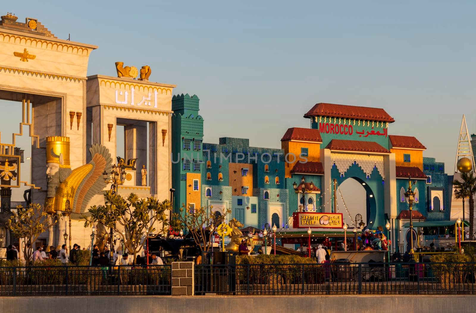 Dubai, UAE - 02.11.2022 - Inside of a Global village attraction.