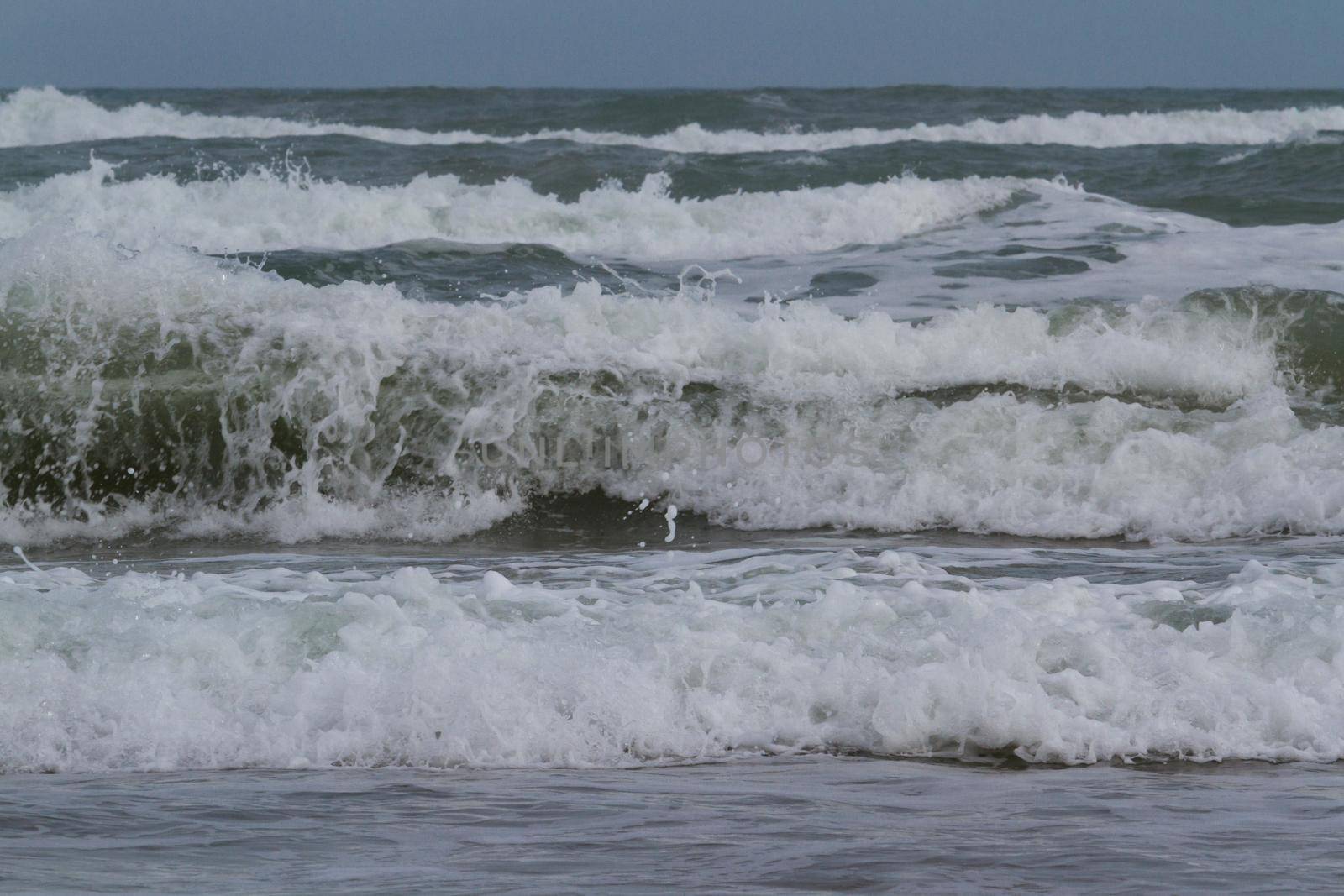 Big waves on the ocean.