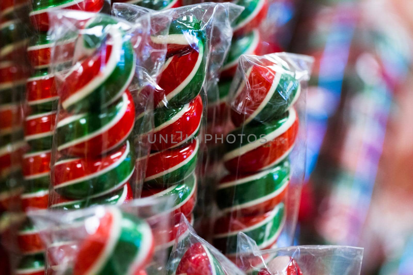 Gourmet hard candies for Christmas holidays.
