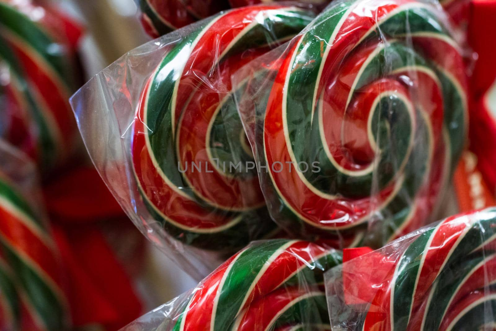 Gourmet hard candies for Christmas holidays.