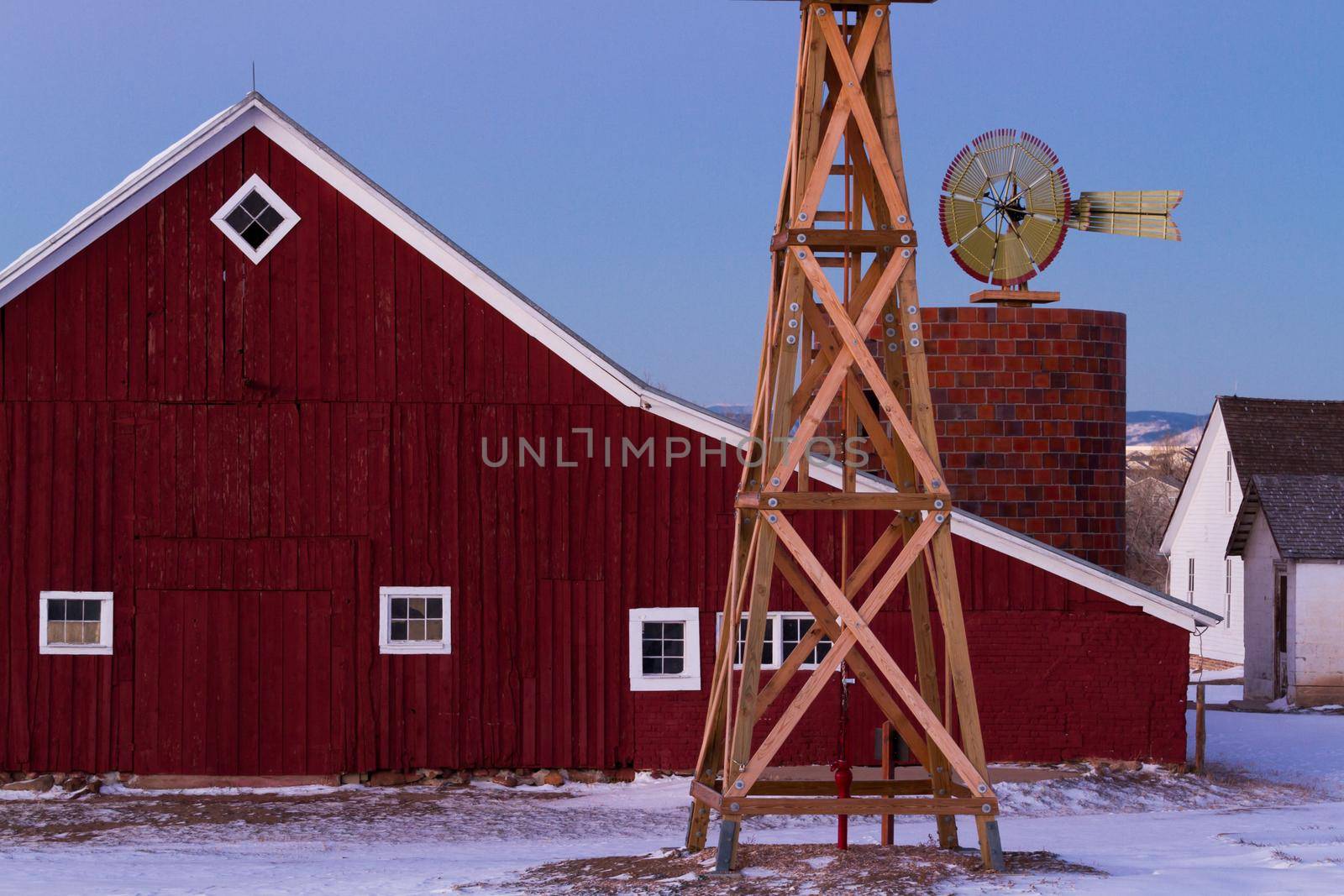 Old Red Barn at the 17mile House Farm Park, Colorado.