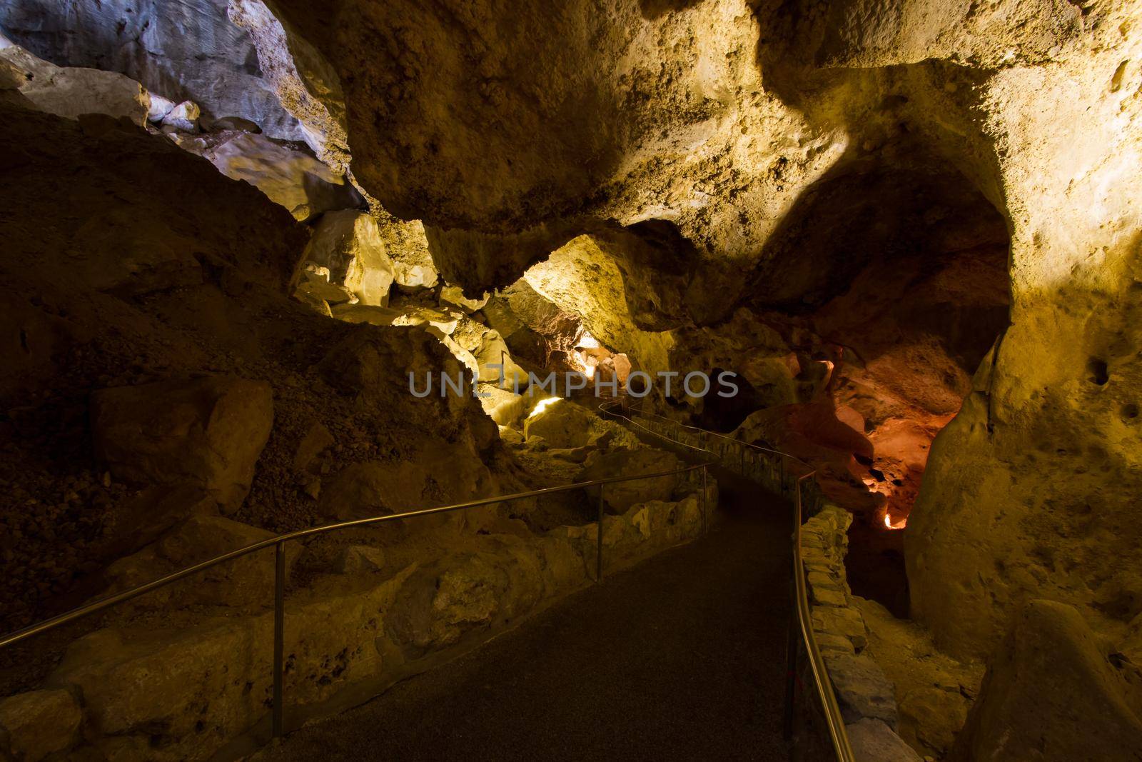 Limestones formations of Guadeloupe Mountains' Carlsbad Caverns.