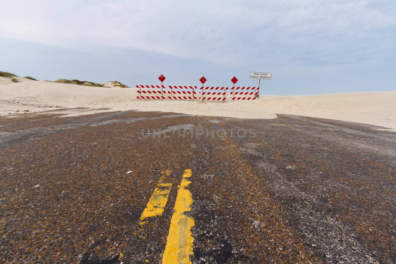 End of the road on South Padre Island, TX.