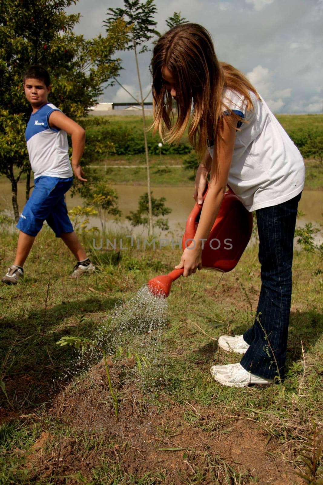 child planting tree by joasouza