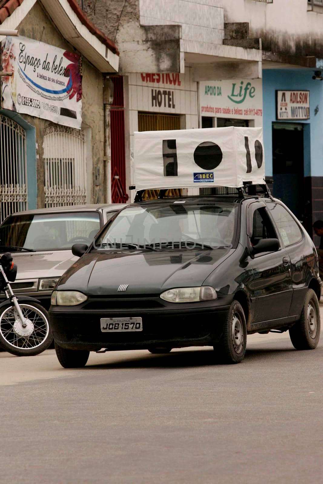 eunapolis, bahia / brazil - agosto 29, 2009: vehicle used to advertise sound is seen in the city of Eunapolis.