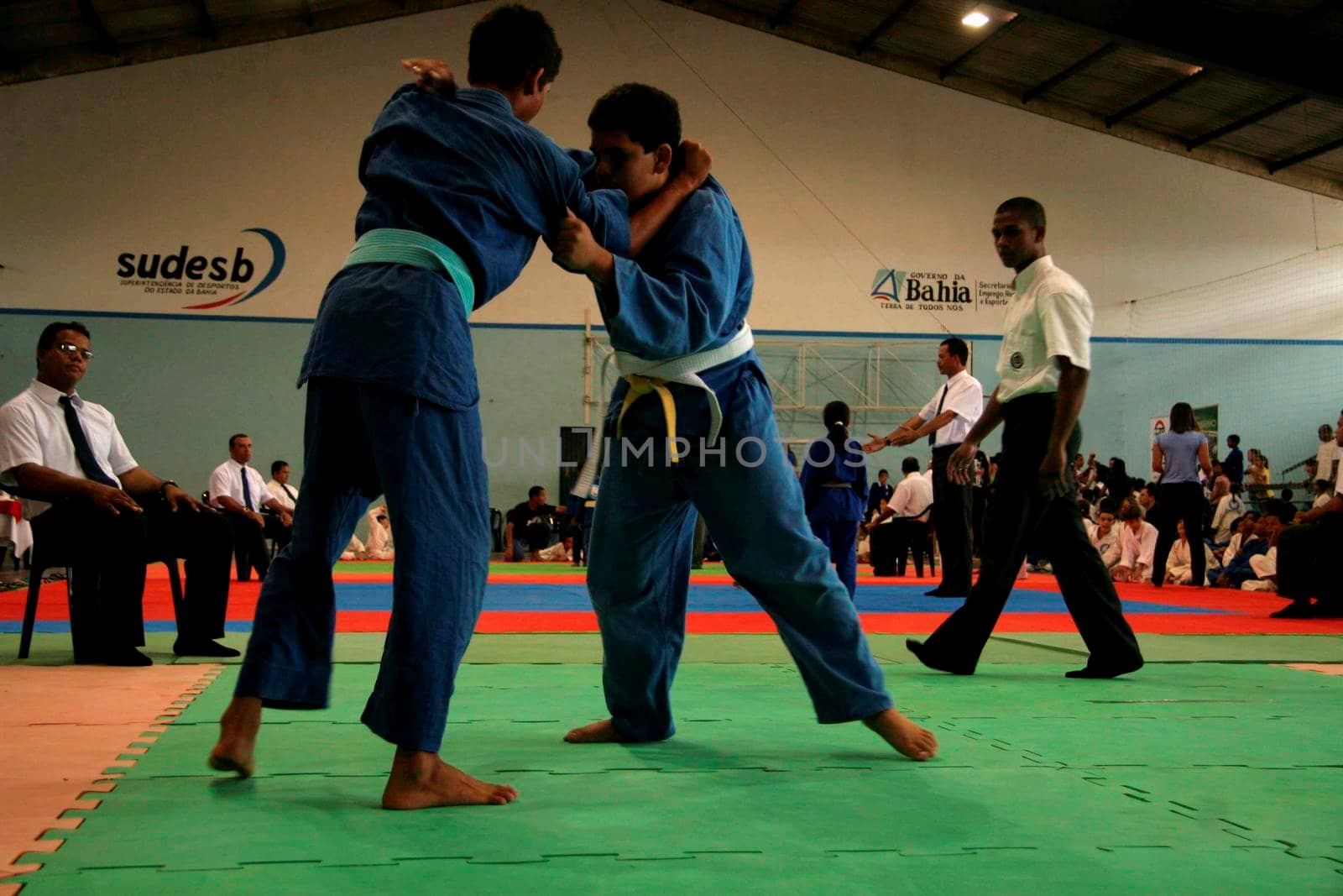eunapolis, bahia / brazil - may 31, 2009: athletes are seen during the judo championship in the city of Eunapolis.