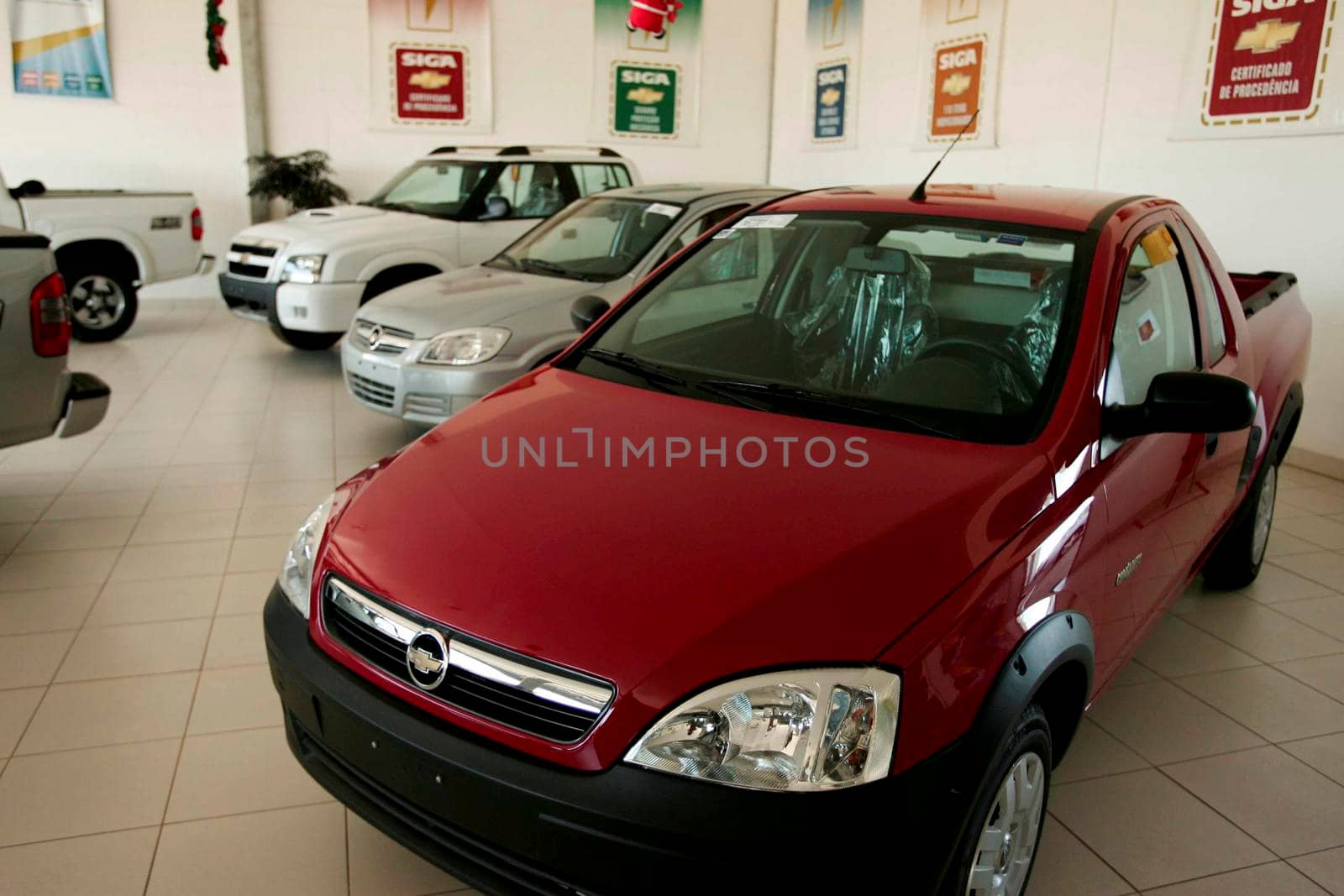 eunapolis, bahia / brazil - december 7, 2009: vehicles are seen in a concierge shop in the city of Eunapolis.