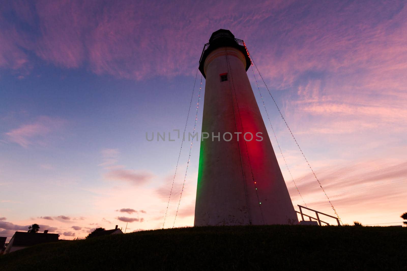 Port Isabel Lighthouse near South Parde Island, TX.
