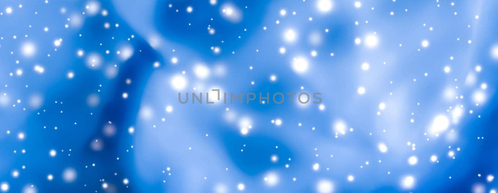 Branding, magic and festive concept - Christmas, New Years and Valentines Day blue abstract background, holidays card design, shiny snow glitter as winter season sale backdrop for luxury beauty brand