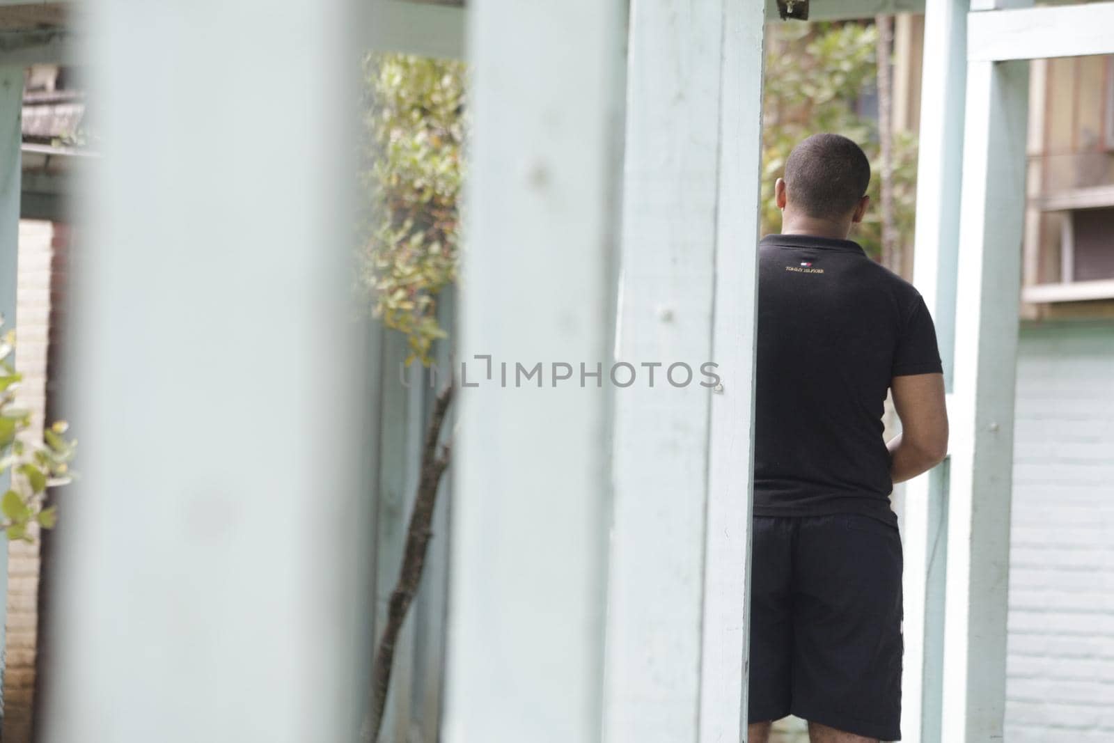 salvador, bahia / brazil - august 6, 2015: Adolescent offender, intern of the Community of Social and Educational Care (Case) is seen in the institution in the city of Salvador.