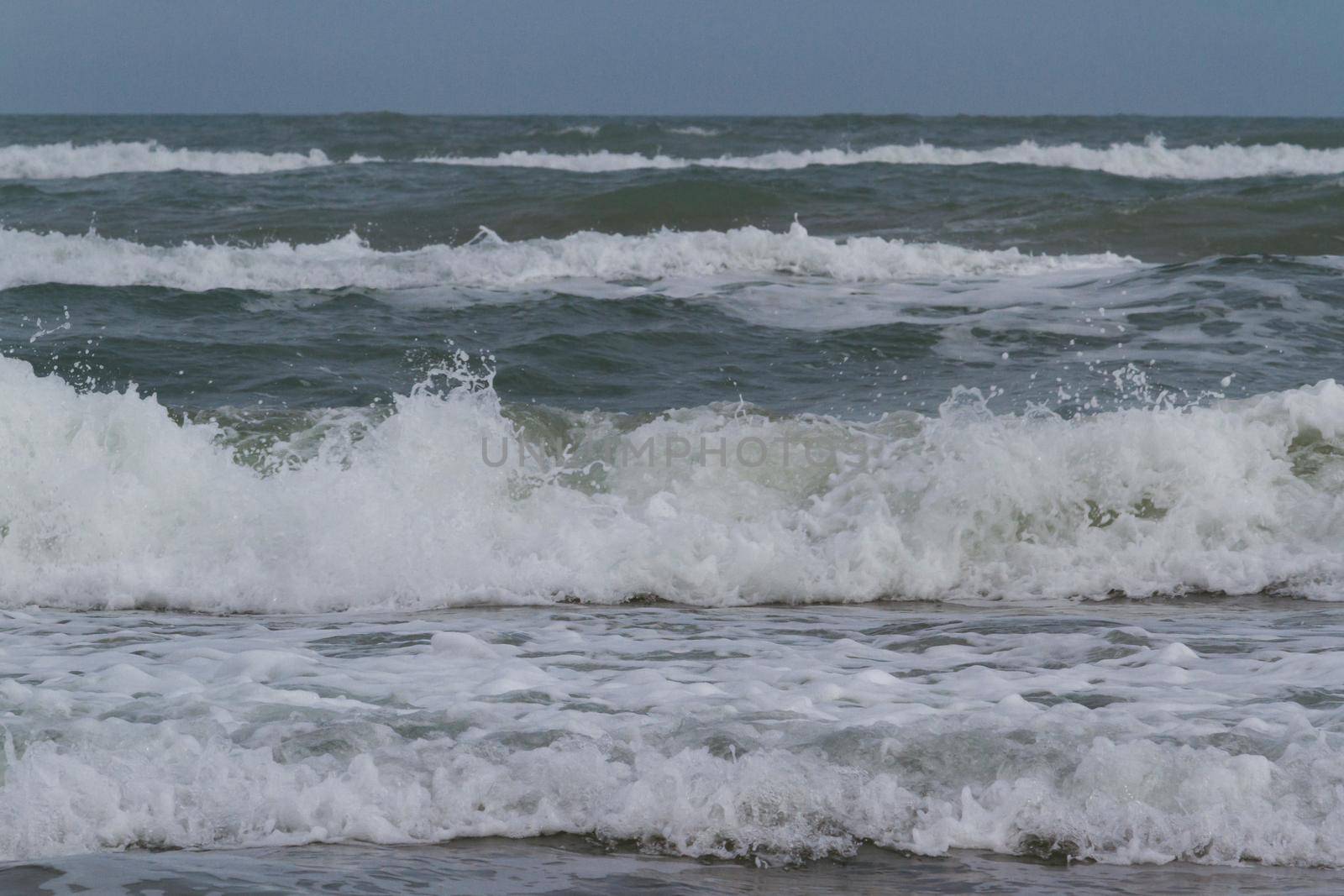 Big waves on the ocean.