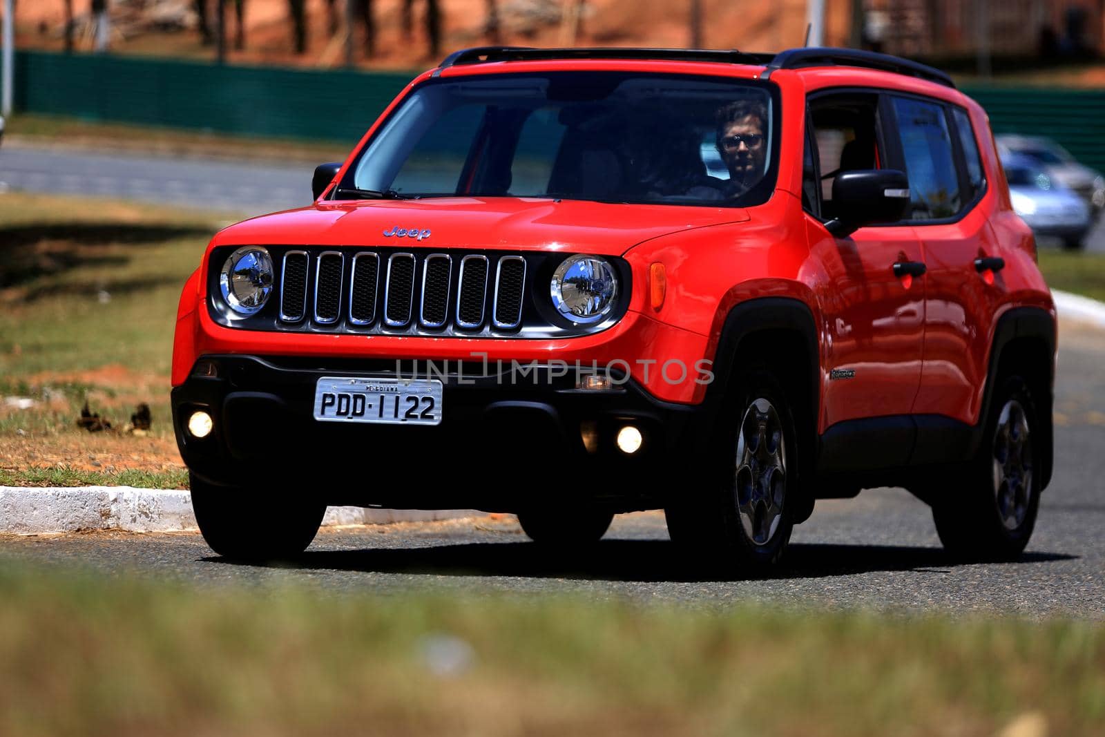 salvador, bahia / brazil - november 10, 2015: Jeep Renegade Sport Diesel is seen in the city of Salvador.