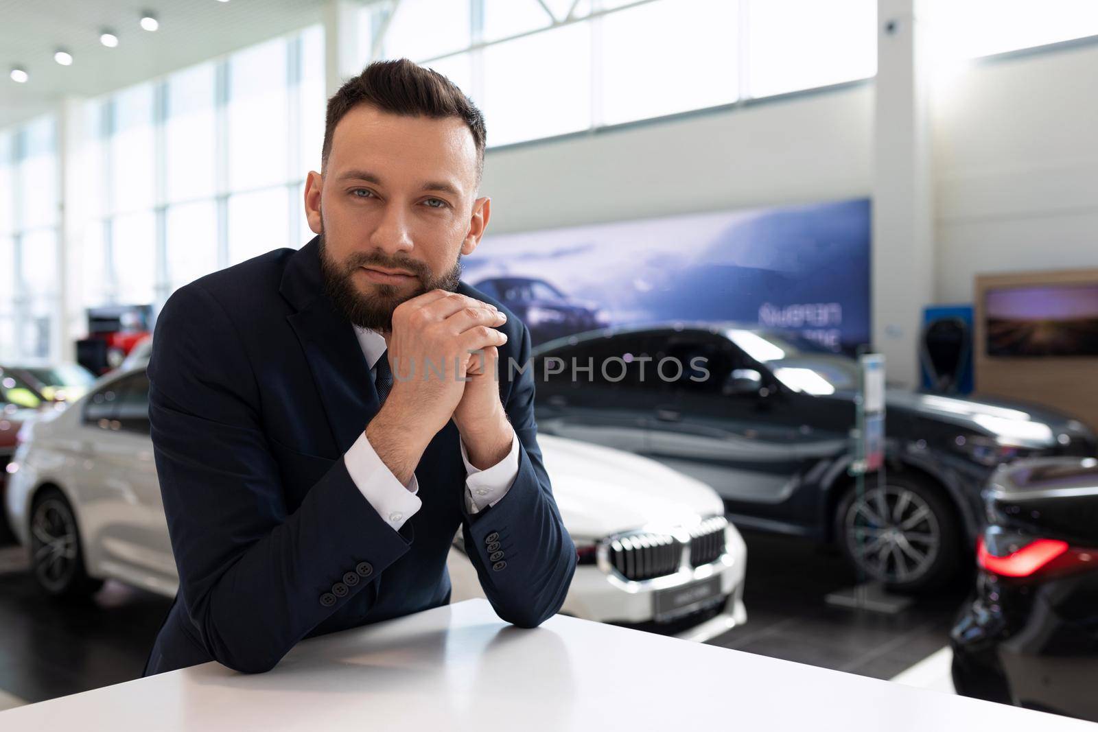 head of the company presentable man in a business suit.