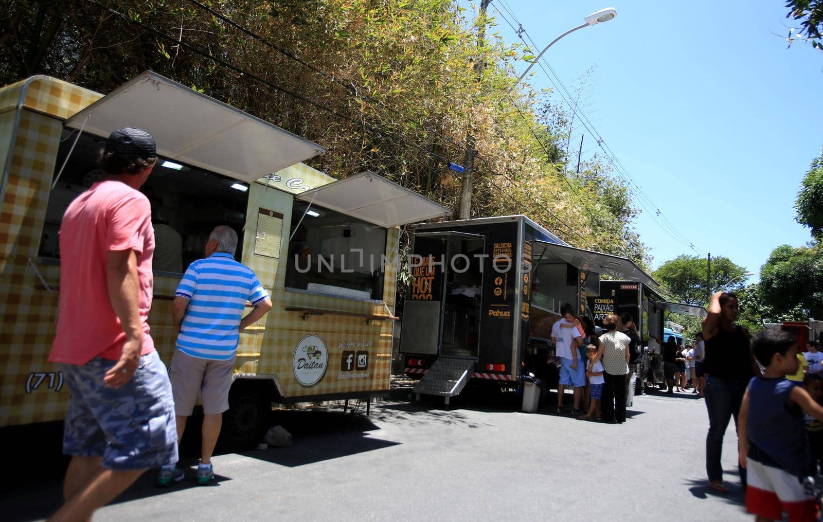 salvador, bahia / brazil - december 8, 2015: Food Truck is seen during gastronomic event in Salvador's doorto Florestal neighborhood. 