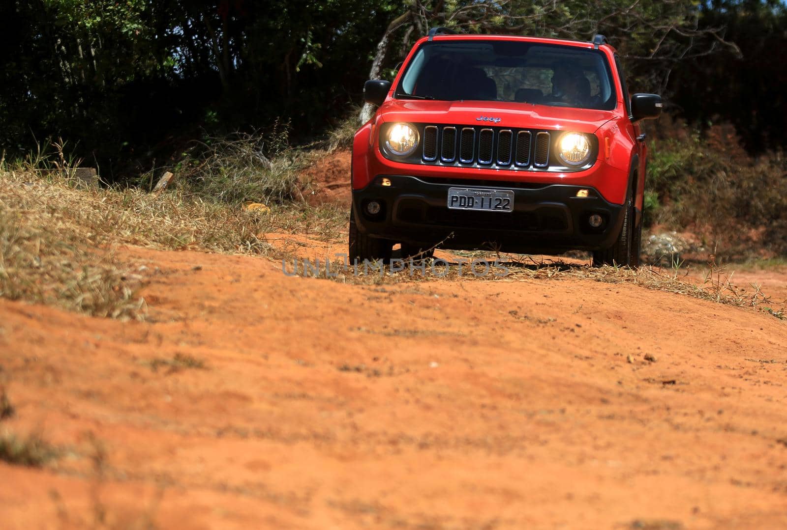 salvador, bahia / brazil - november 10, 2015: Jeep Renegade Sport Diesel is seen in the city of Salvador.