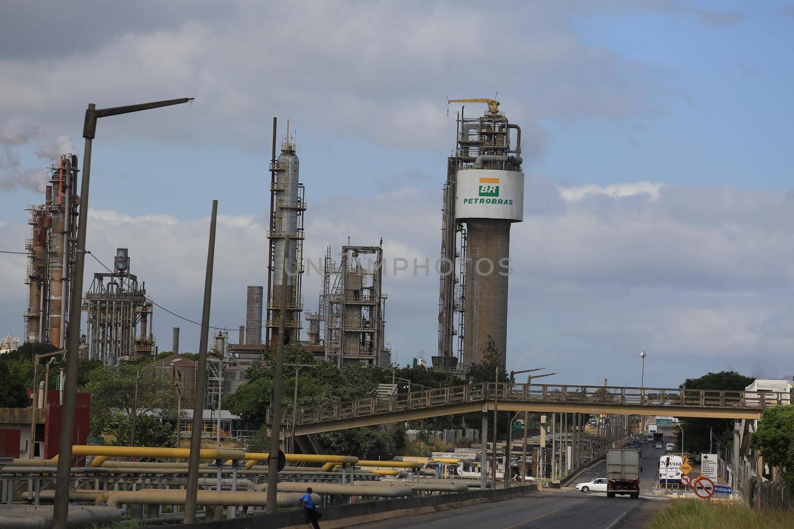 camacari, bahia, brazil - december 7, 2015: view of industrial aria in a factory in the Petrochemical Complex in the city of Camacari.