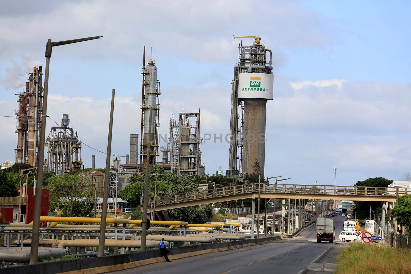 camacari, bahia / brazil - december 7, 2015: Perobras factory is seen at the Industrial Pole of the city of Camacari.