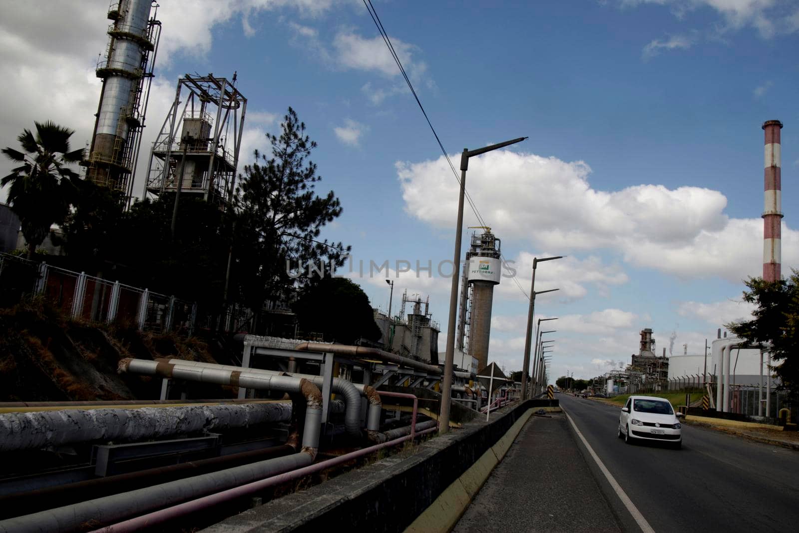 camacari, bahia / brazil - december 7, 2015: Perobras factory is seen at the Industrial Pole of the city of Camacari.