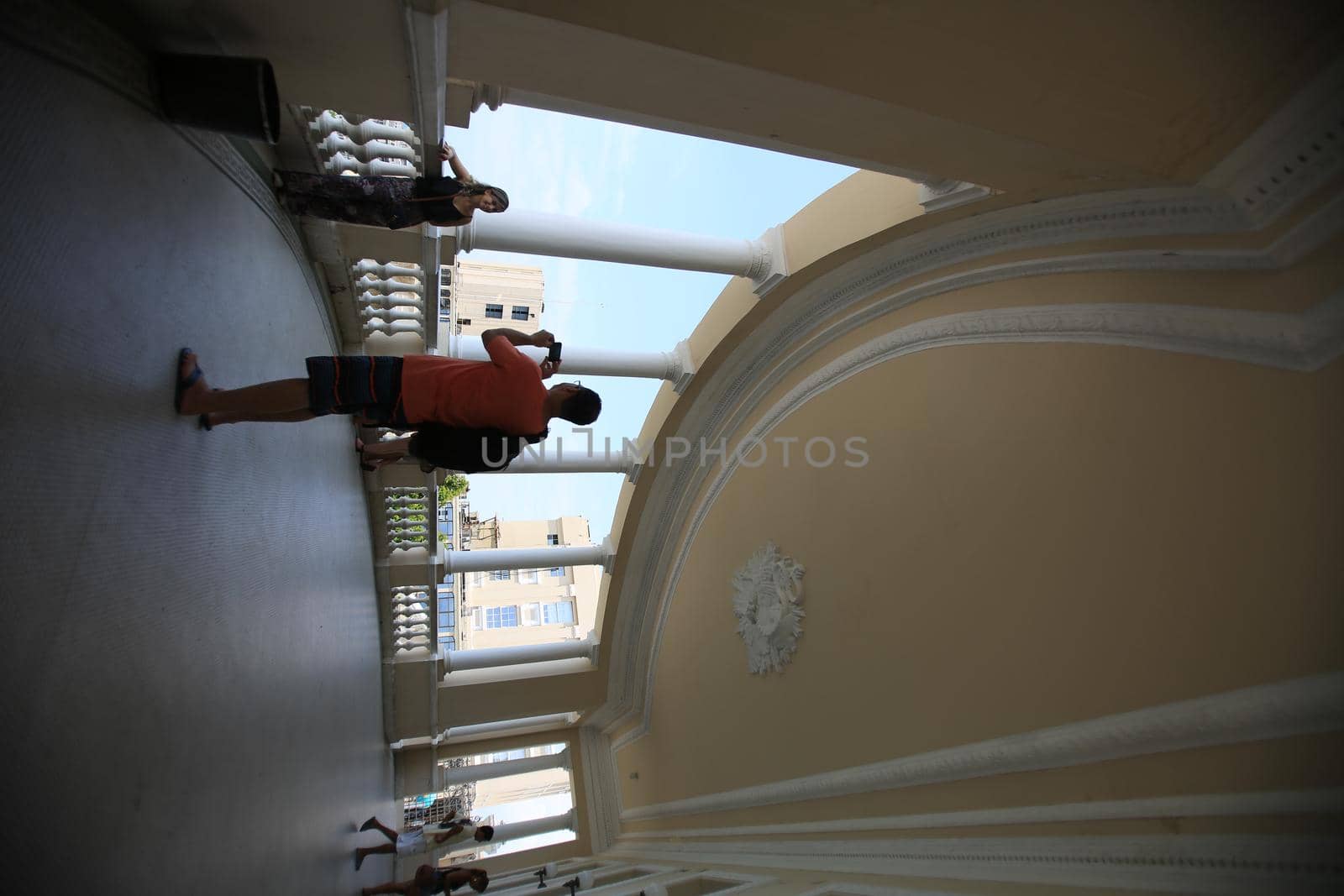 salvador, bahia / brazil - january 7, 2016: Views on Rio Branco Palace in the Historic Center of Salvador.