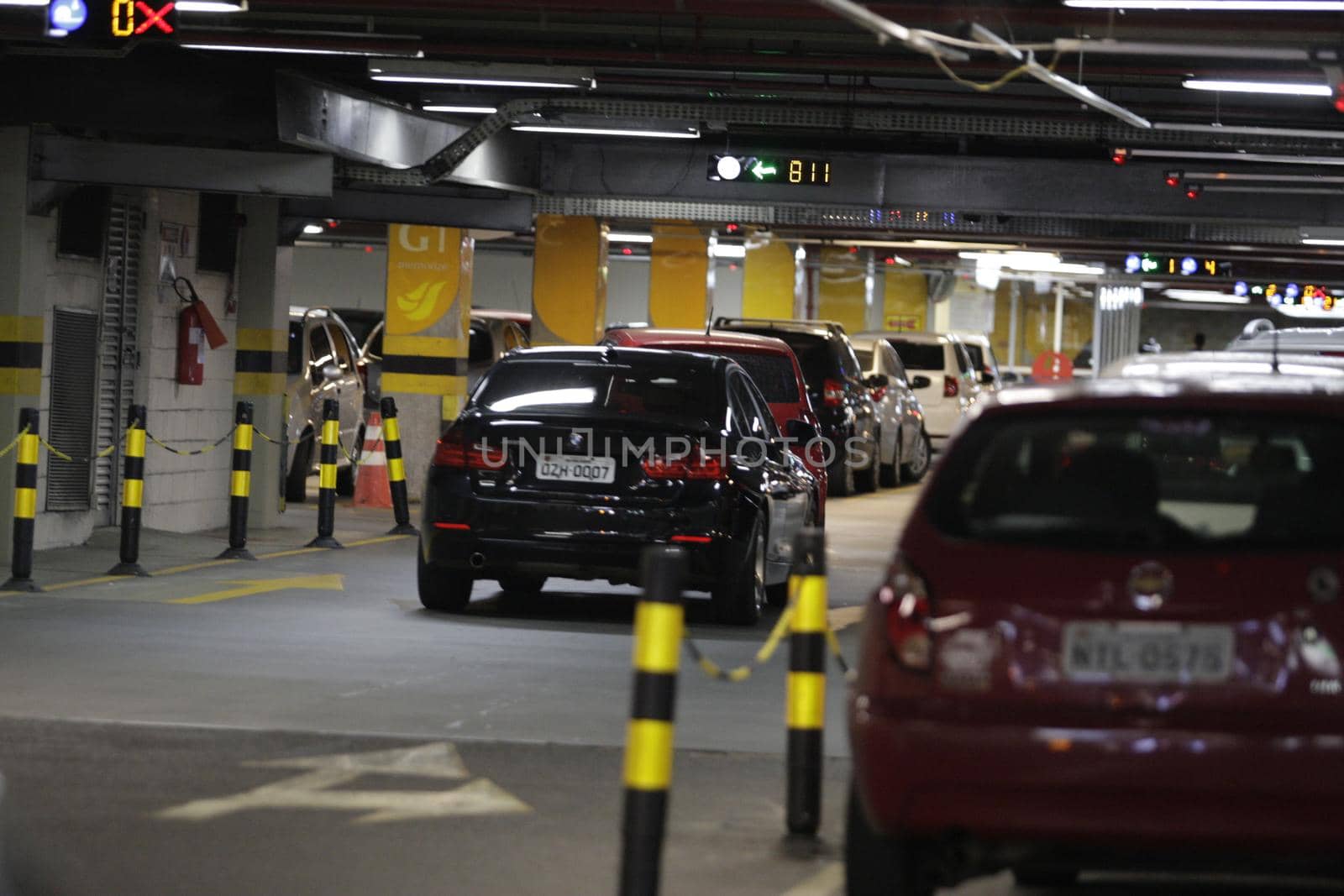 salvador, bahia / brazil - december 15, 2015: Vehicle is seen next to the Salvador Shopping parking lot in the city of Salvador.
