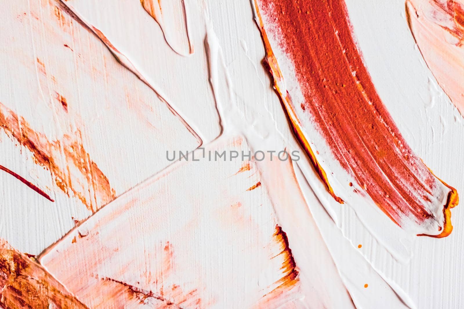 Art, branding and vintage concept - Artistic abstract texture background, orange acrylic paint brush stroke, textured ink oil splash as print backdrop for luxury holiday brand, flatlay banner design