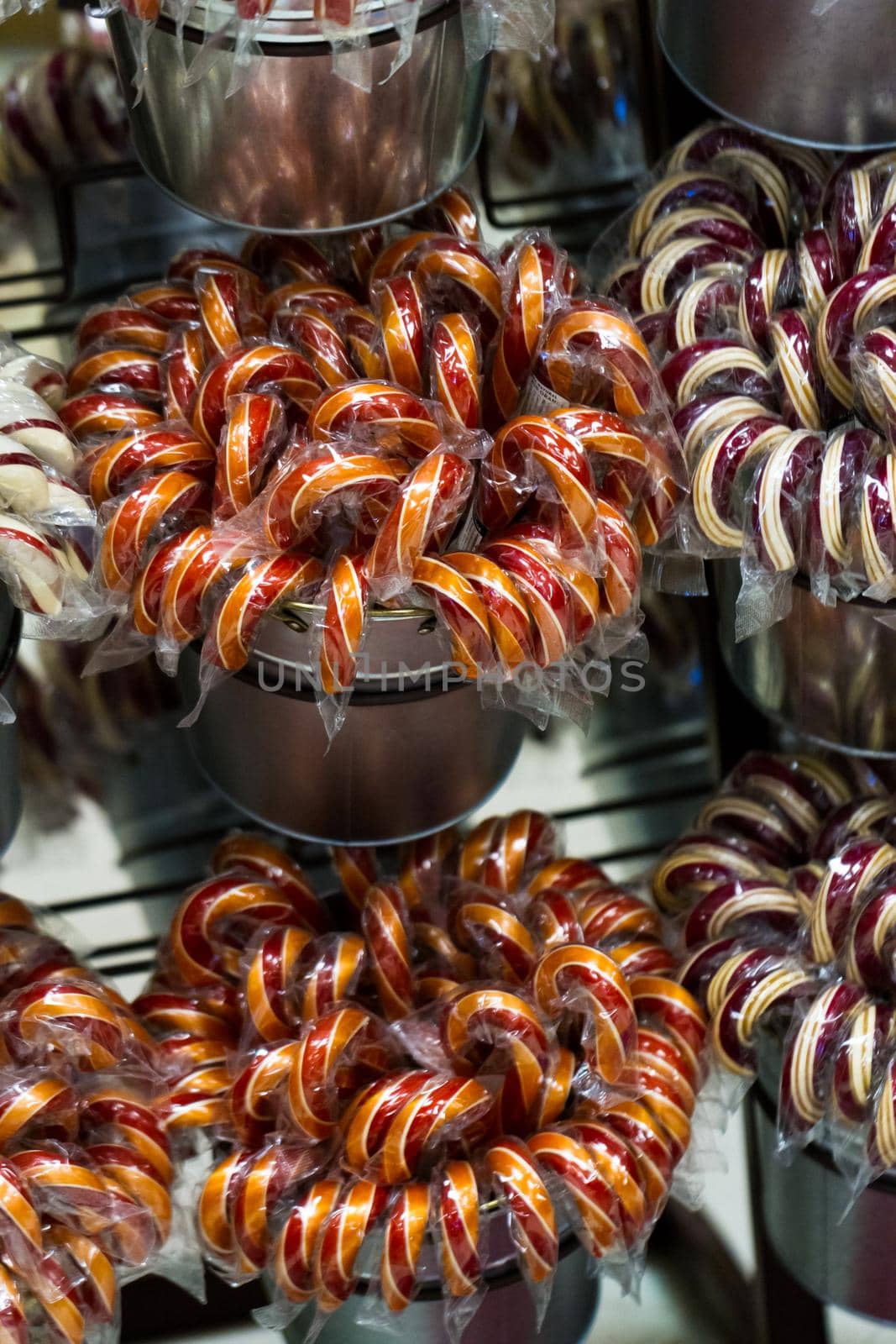 Gourmet hard candies for Christmas holidays.