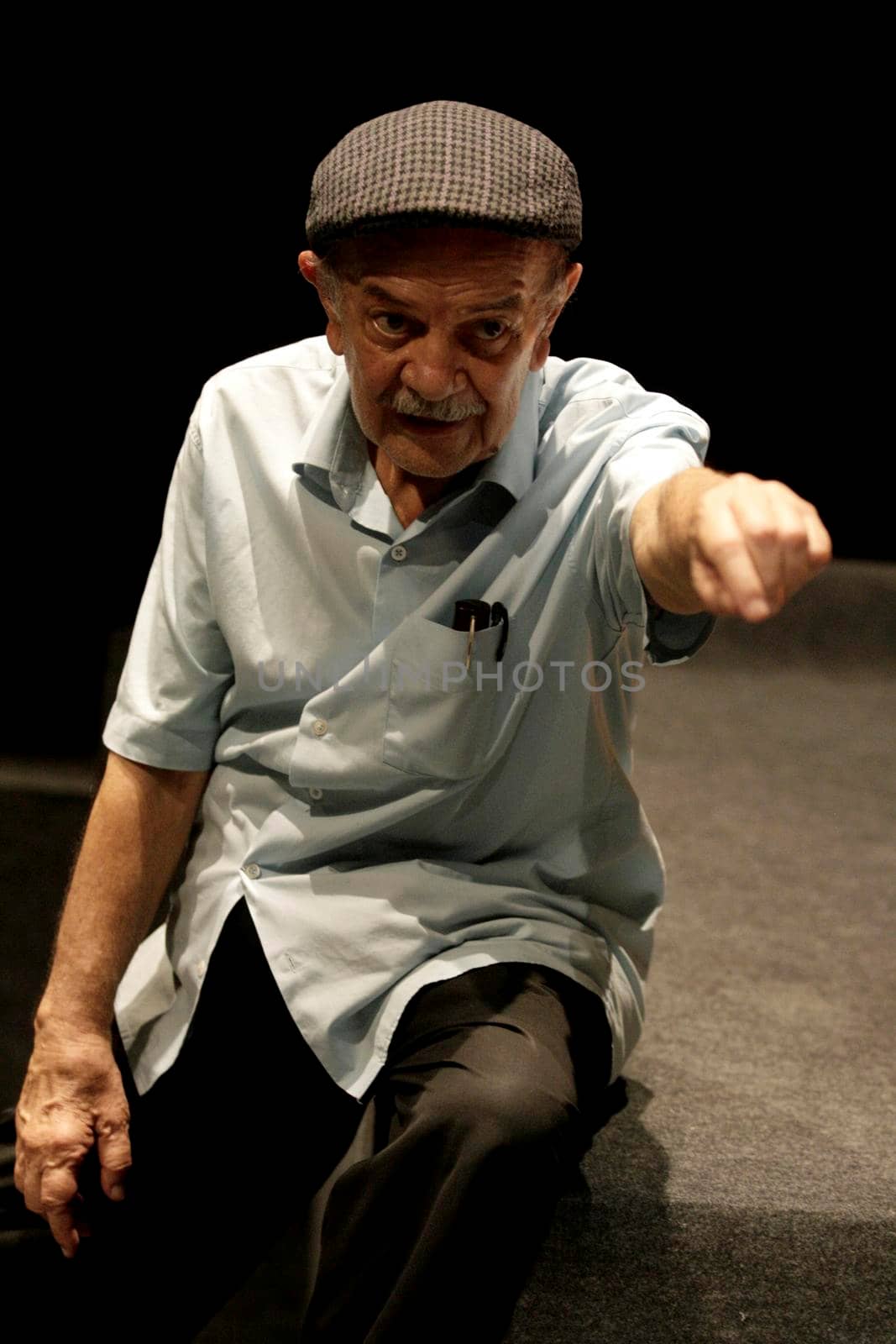 salvador, bahia / brazil - june 8, 2016: Harildo Deda, actor of theater director is seen in the city of Salvador.